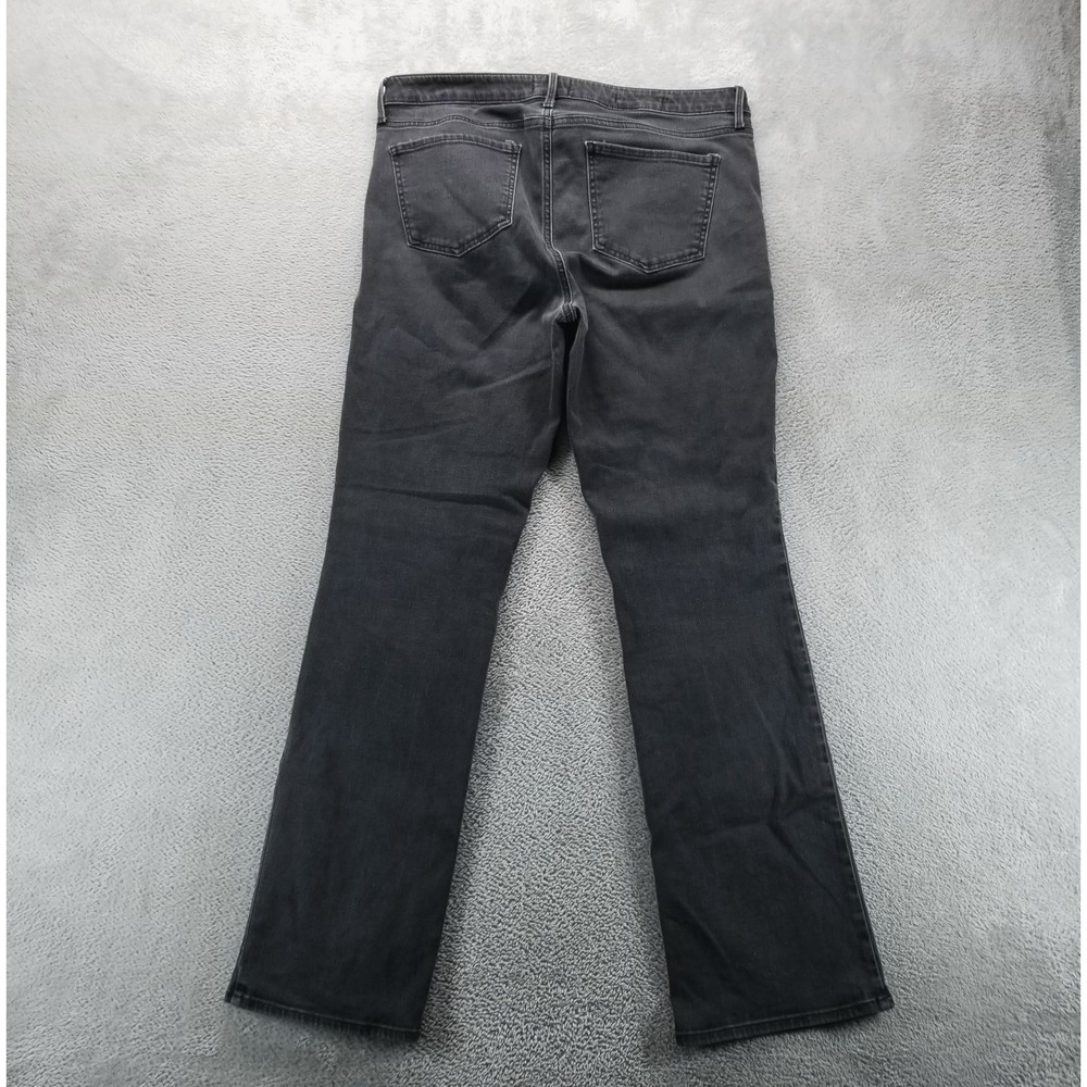 NYDJ Jeans‎ Womens 12 Black Barbara Bootcut Lift Tuck Stretch Preppy Dark Wash - Picture 2 of 11